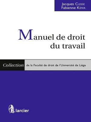 cover image of Manuel de droit du travail